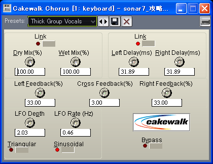 【Presets】から【Thick Group Vocals】を選択します.