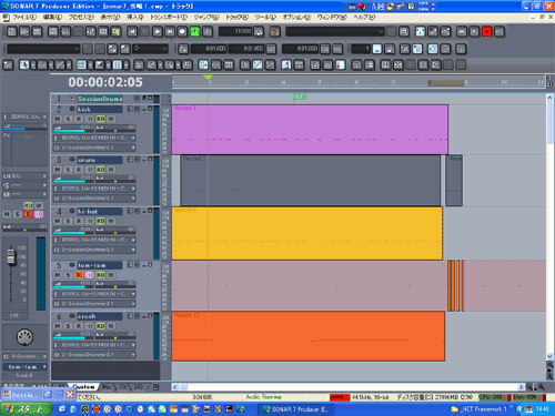 【session drummer 2】で【16beat_002】を作成して見ました.
