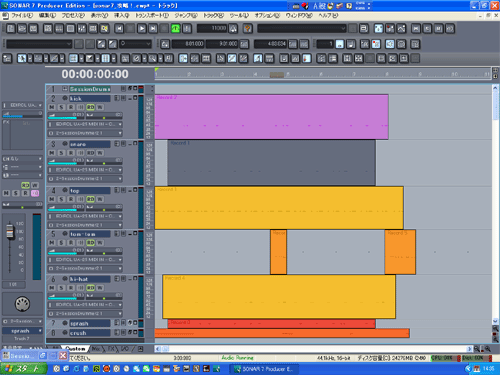 【session drummer 2】で【4beat_003】を作成して見ました.