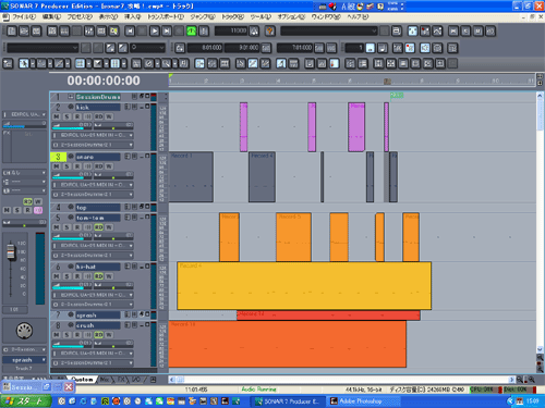 【session drummer 2】で【4beat_004】を作成して見ました.
