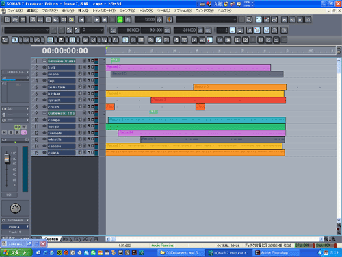 【session drummer 2】で【samba_002】を作成して見ました.
