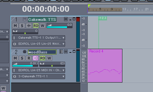 【Cakewalk TTS-1】で【walking_bass_005】を作成して見ました.