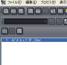 【拍子/調号】ビューの調号(キー)が【F,Dm】に変わりました.